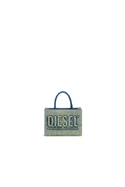 Diesel Kids' Borsa Dsl 3d In Denim Solarizzato In Green