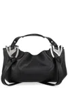 Diesel Knot Top Handle Shoulder Bag In Black
