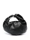 DIESEL SMALL GRAB-D BAG IN GLOSSY SYNTHETIC LEATHER WITH LOGO ON THE HANDLE