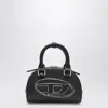 Diesel Women Black 1dr Dome Crossbody Mini Bowling Bag In Black