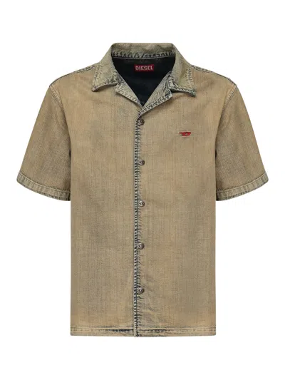 Diesel Bowling Shirt D-nabil-d In Multi