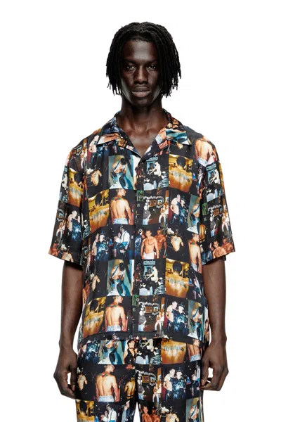 Diesel Bowling Shirt With Graphic Prints