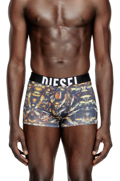 Diesel Boxer Briefs With Pop Print In Gray