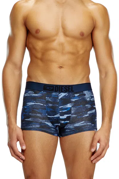 Diesel Boxer Con Stampa Camouflage In Blue