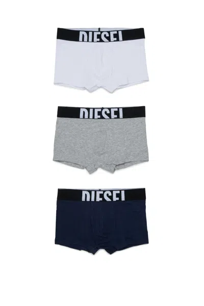 Diesel Kids' Boxer Set With Logo In Multi
