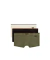 Diesel Boxer Underwear Three-piece In Green