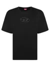 Diesel 't-boxt-od' Black Crewneck T-shirt With D Logo On The Front In Black