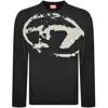 Diesel Fleece Sweatshirt With F In Black