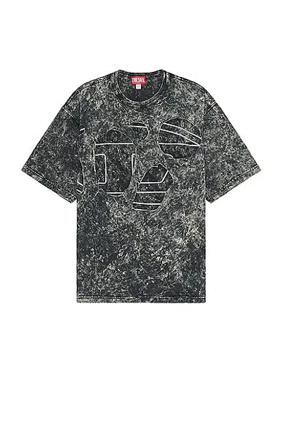 Diesel Boxt Peel Oval T-shirt In Deep & Black