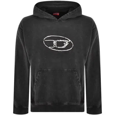 DIESEL DIESEL BOXT Q7 HOODIE GREY