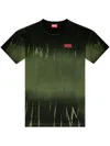 Diesel Mens 5dra T-boxt-r3 Crewneck Cotton-jersey T-shirt Xs In Green