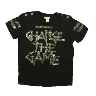 Diesel Kids' Boys Black Gray T-shirt