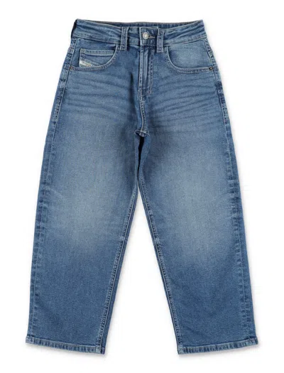Diesel Boys Denim Jeans In Blue