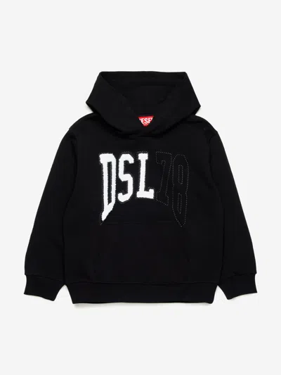 Diesel Kids'  Boys Logo Hoodie In Black