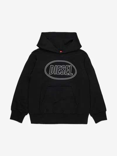 Diesel Kids'  Boys Logo Hoodie In Black