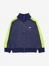 Diesel Felpa Effetto Triacetato Colorblock In Blue