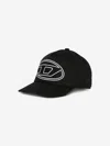 Diesel Logo-embroidered Cap In Black