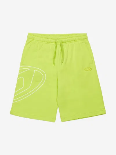 DIESEL DIESEL BOYS OVAL D LOGO SWEAT SHORTS