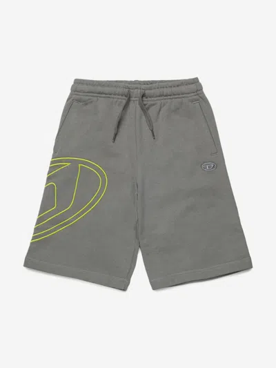 DIESEL DIESEL BOYS OVAL D LOGO SWEAT SHORTS