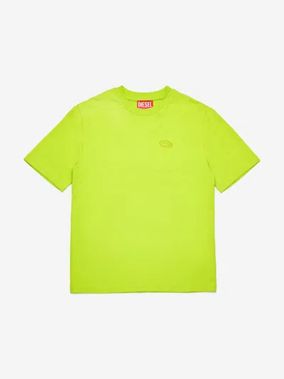 Diesel Babies' Boys Oval D Logo T-shirt In Green