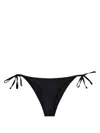 Diesel Maxi Logo Bikini Briefs In Recycled Nylon In Black