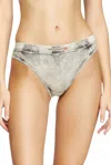 Diesel Briefs In Denim-effect Jersey In Grey