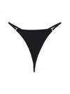Diesel Logo-plaque Stretch-design Thongs In Black