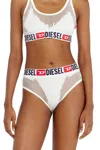Diesel Briefs With Sheer Devoré Effect In White