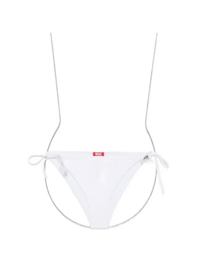 Diesel Brigittes-dnm Tie-side Bikini Bottoms In White