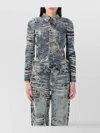 Diesel Broken Denim Cut-out Shirt
