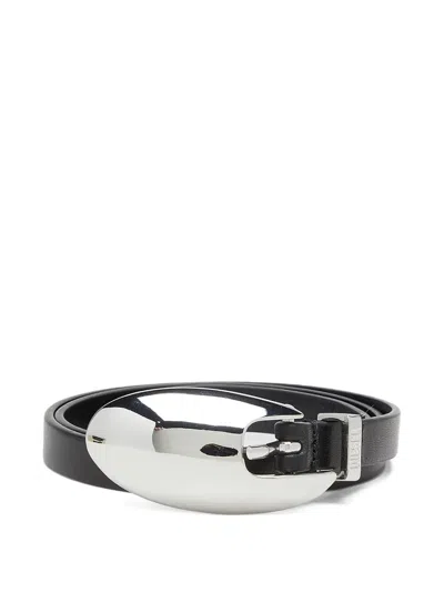 Diesel B-rop Sculpted-buckle Belt In Orange
