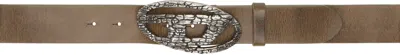 Diesel Brown B-1dr-layer Belt In H1938