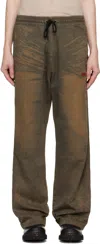 Diesel Brown D-martians-s Track Sweatpants In 1