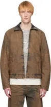 Diesel Brown D-rohe-s Denim Jacket In Brown