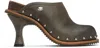 Diesel Brown D-woodstock Mi Clog Mules In T2179