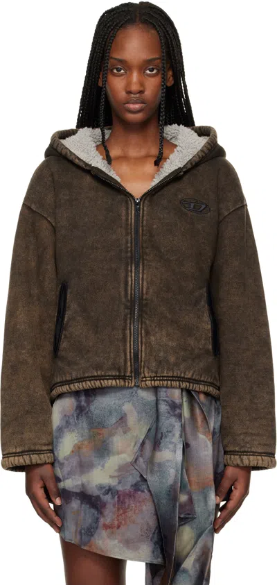 Diesel Brown F-ella Hoodie