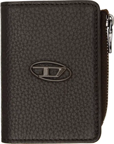 Diesel Brown Hissu Evo L Card Holder In H0738