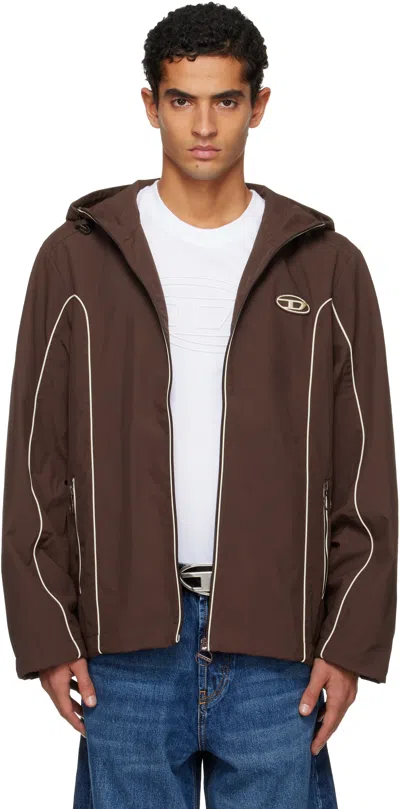 Diesel "j-hives" Jacket In Brown