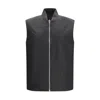 Diesel Brown Polyamide Sleeveless Jacket In Brown