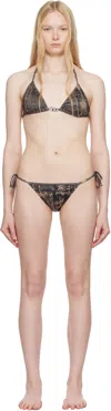 Diesel Brown Sees-t Dnm Bikini In E3317
