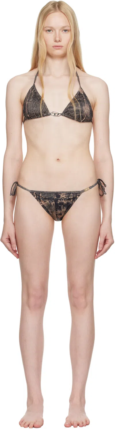 Diesel Brown Sees-t Dnm Bikini In E3317