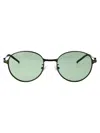 Diesel Brushed Light Grey Green Metal Sunglasses