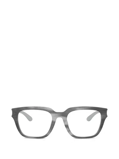 Diesel Brushed-effect Cut-out Glasses In Gray