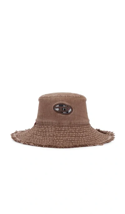 Diesel Bucket Hat In Brown