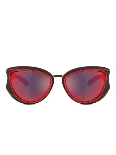 Diesel Butterfly-frame Sunglasses In Red