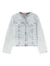 Diesel Button-fastening Denim Jacket In Blue