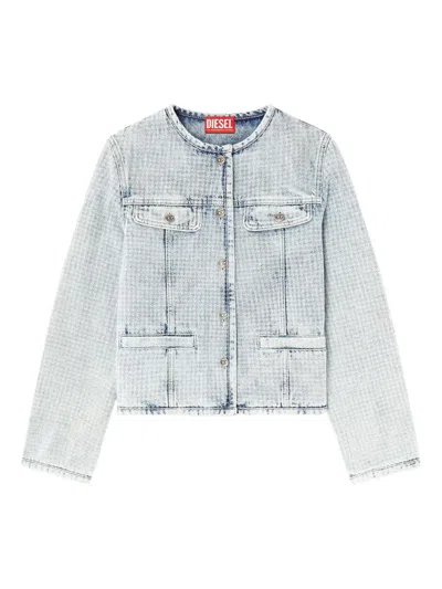 Diesel Button-fastening Denim Jacket In Blue