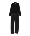 Diesel Button-fastening Jumpsuit In Black