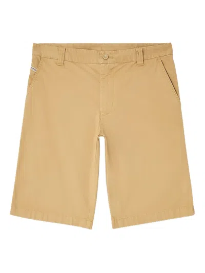 Diesel Button-fastening Shorts In Brown