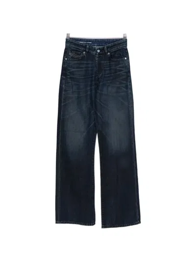 Diesel Button Jeans In Blue